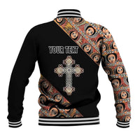 Personalized Ethiopian Orthodox Church Angel Baseball Jacket Black Color