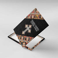 Personalized Ethiopian Orthodox Church Angel Canvas Wall Art Black Color