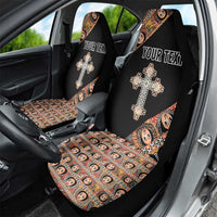 Personalized Ethiopian Orthodox Church Angel Car Seat Cover Black Color