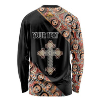Personalized Ethiopian Orthodox Church Angel Long Sleeve Shirt Black Color