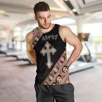 Personalized Ethiopian Orthodox Church Angel Men Tank Top Black Color