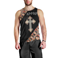 Personalized Ethiopian Orthodox Church Angel Men Tank Top Black Color