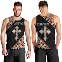 Personalized Ethiopian Orthodox Church Angel Men Tank Top Black Color