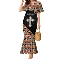 Personalized Ethiopian Orthodox Church Angel Mermaid Dress Black Color