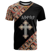 Personalized Ethiopian Orthodox Church Angel T Shirt Black Color