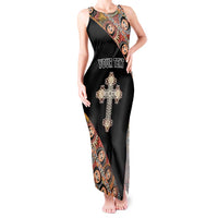 Personalized Ethiopian Orthodox Church Angel Tank Maxi Dress Black Color