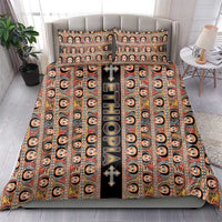 Ethiopian Tewahedo Angel Orthodox Bedding Set Black Color