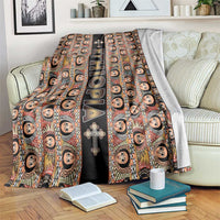 Ethiopian Tewahedo Angel Orthodox Blanket Black Color