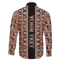 Personalized Ethiopian Tewahedo Angel Orthodox Family Matching Off The Shoulder Long Sleeve Dress and Hawaiian Shirt Black Color