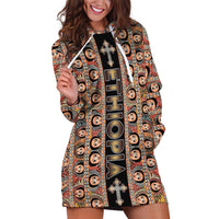 Personalized Ethiopian Tewahedo Angel Orthodox Hoodie Dress Black Color