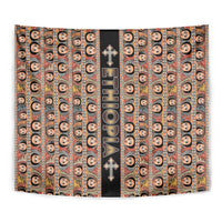 Ethiopian Tewahedo Angel Orthodox Tapestry Black Color