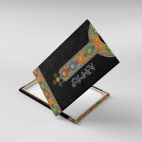 Ethiopia Saba Kemis Canvas Wall Art Habesha Style Black Color