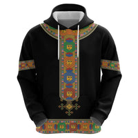 Ethiopia Saba Kemis Hoodie Habesha Style Black Color