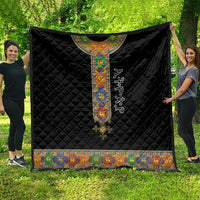Ethiopia Saba Kemis Quilt Habesha Style Black Color