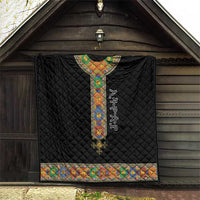 Ethiopia Saba Kemis Quilt Habesha Style Black Color