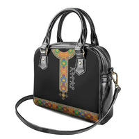 Ethiopia Saba Kemis Shoulder Handbag Habesha Style Black Color