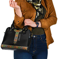 Ethiopia Saba Kemis Shoulder Handbag Habesha Style Black Color