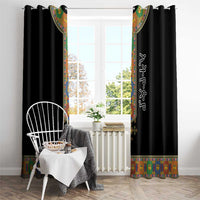 Ethiopia Saba Kemis Window Curtain Habesha Style Black Color