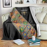 Ethiopia Saba Kemis Blanket Sash Style Black Color