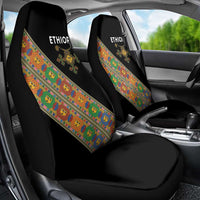 Ethiopia Saba Kemis Car Seat Cover Sash Style Black Color