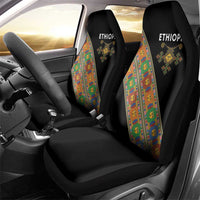 Ethiopia Saba Kemis Car Seat Cover Sash Style Black Color