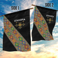 Ethiopia Saba Kemis Garden Flag Sash Style Black Color