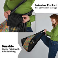 Ethiopia Saba Kemis Grocery Bag Sash Style Black Color
