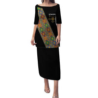 Ethiopia Saba Kemis Puletasi Sash Style Black Color