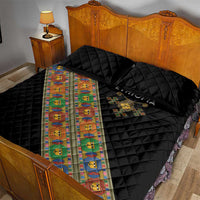 Ethiopia Saba Kemis Quilt Bed Set Sash Style Black Color