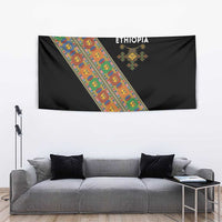 Ethiopia Saba Kemis Tapestry Sash Style Black Color