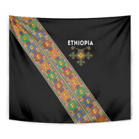 Ethiopia Saba Kemis Tapestry Sash Style Black Color