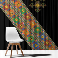 Ethiopia Saba Kemis Window Curtain Sash Style Black Color