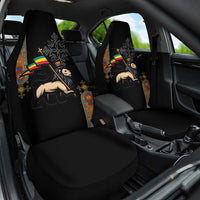 Ethiopia Saba Kemis Car Seat Cover Ethiopian Cross Lion Of Judah Black Color