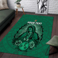 Custom Mexico Guadalupe Football Area Rug Viva Mexico