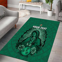 Custom Mexico Guadalupe Football Area Rug Viva Mexico