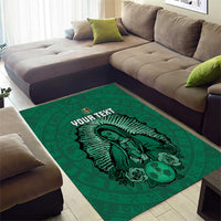Custom Mexico Guadalupe Football Area Rug Viva Mexico