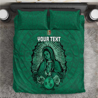 Custom Mexico Guadalupe Football Bedding Set Viva Mexico