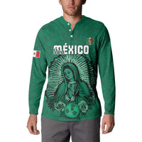 Custom Mexico Guadalupe Football Button Sweatshirt Viva Mexico