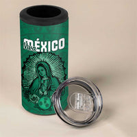 Custom Mexico Guadalupe Football 4 in 1 Can Cooler Tumbler Viva Mexico