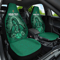 Custom Mexico Guadalupe Football Car Seat Cover Viva Mexico