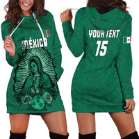 Custom Mexico Guadalupe Football Hoodie Dress Viva Mexico