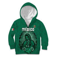 Custom Mexico Guadalupe Football Kid Hoodie Viva Mexico