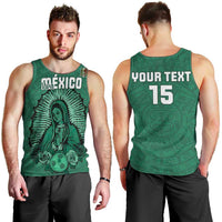 Custom Mexico Guadalupe Football Men Tank Top Viva Mexico