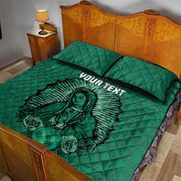 Custom Mexico Guadalupe Football Quilt Bed Set Viva Mexico