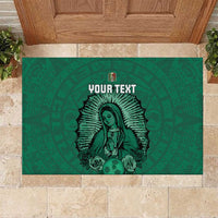 Custom Mexico Guadalupe Football Rubber Doormat Viva Mexico