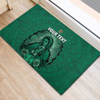 Custom Mexico Guadalupe Football Rubber Doormat Viva Mexico