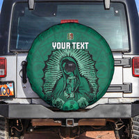 Custom Mexico Guadalupe Football Spare Tire Cover Viva Mexico