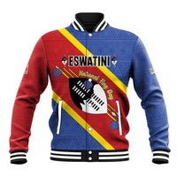 Personalized Eswatini National Flag Day Baseball Jacket Nguni Shield Flag Style