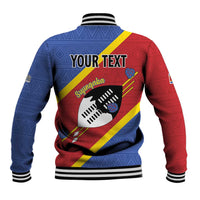Personalized Eswatini National Flag Day Baseball Jacket Nguni Shield Flag Style