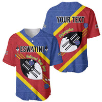Personalized Eswatini National Flag Day Baseball Jersey Nguni Shield Flag Style